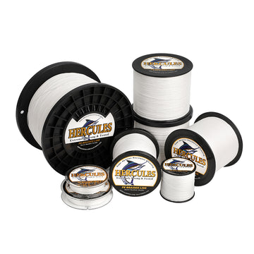 2000M 2187Yds White 10lb-200lb HERCULES PE braid Fishing Line 8 Strands HERCULES
